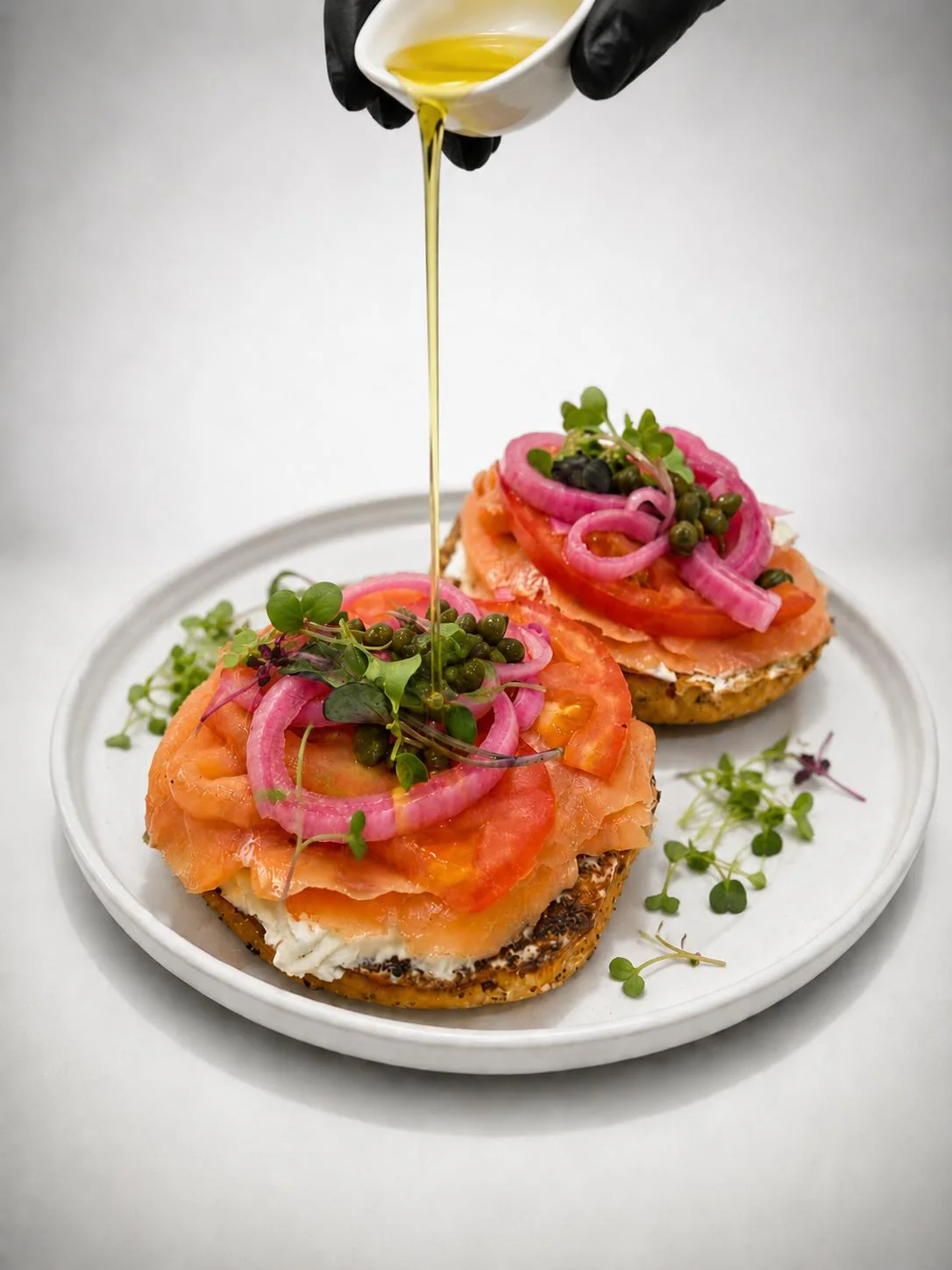 The Bogart bagel with smoked salmon, cream cheese and capers