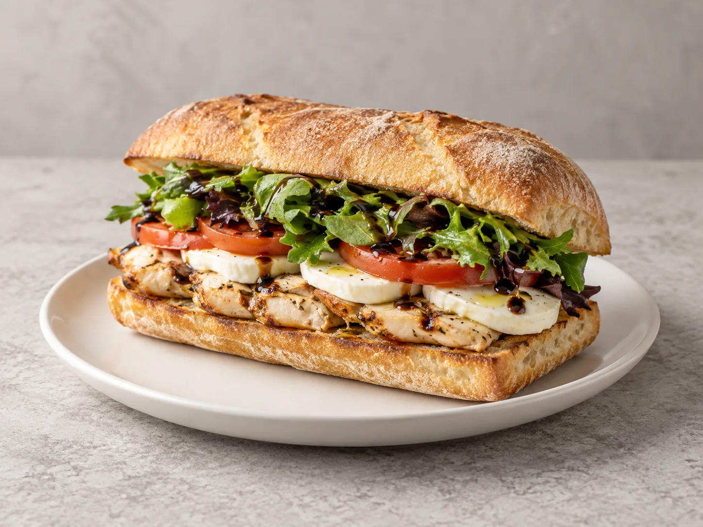 Editorial illustration of Chicken Mozzarella
