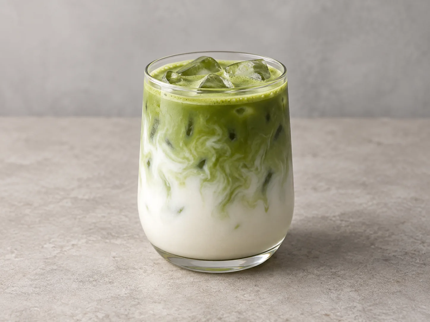 Editorial illustration of Coconut Matcha Latte