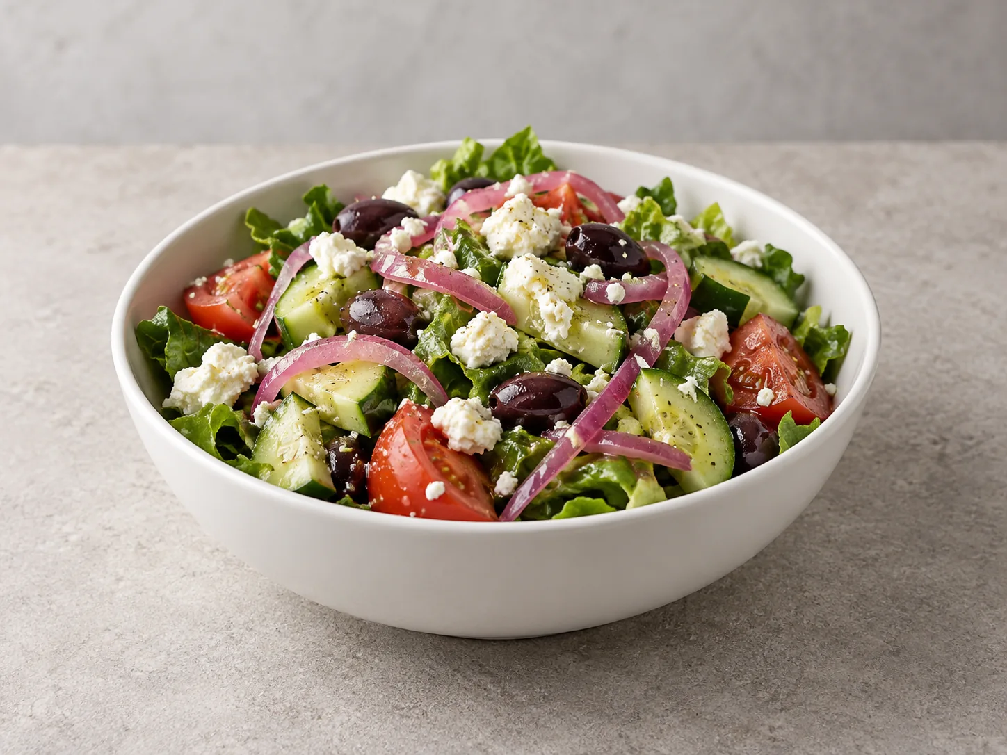 Editorial illustration of Greek Salad