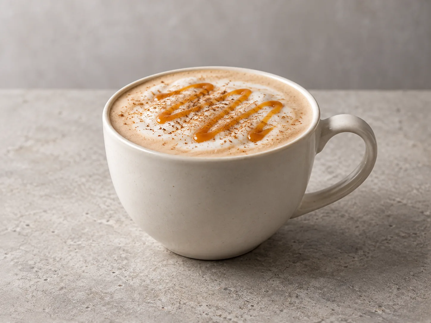 Editorial illustration of Salted Caramel Chai Latte
