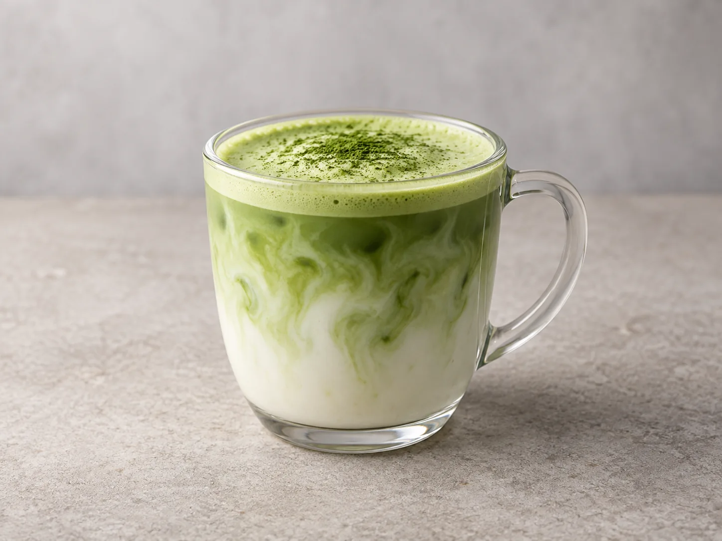 Editorial illustration of Vanilla Matcha Latte