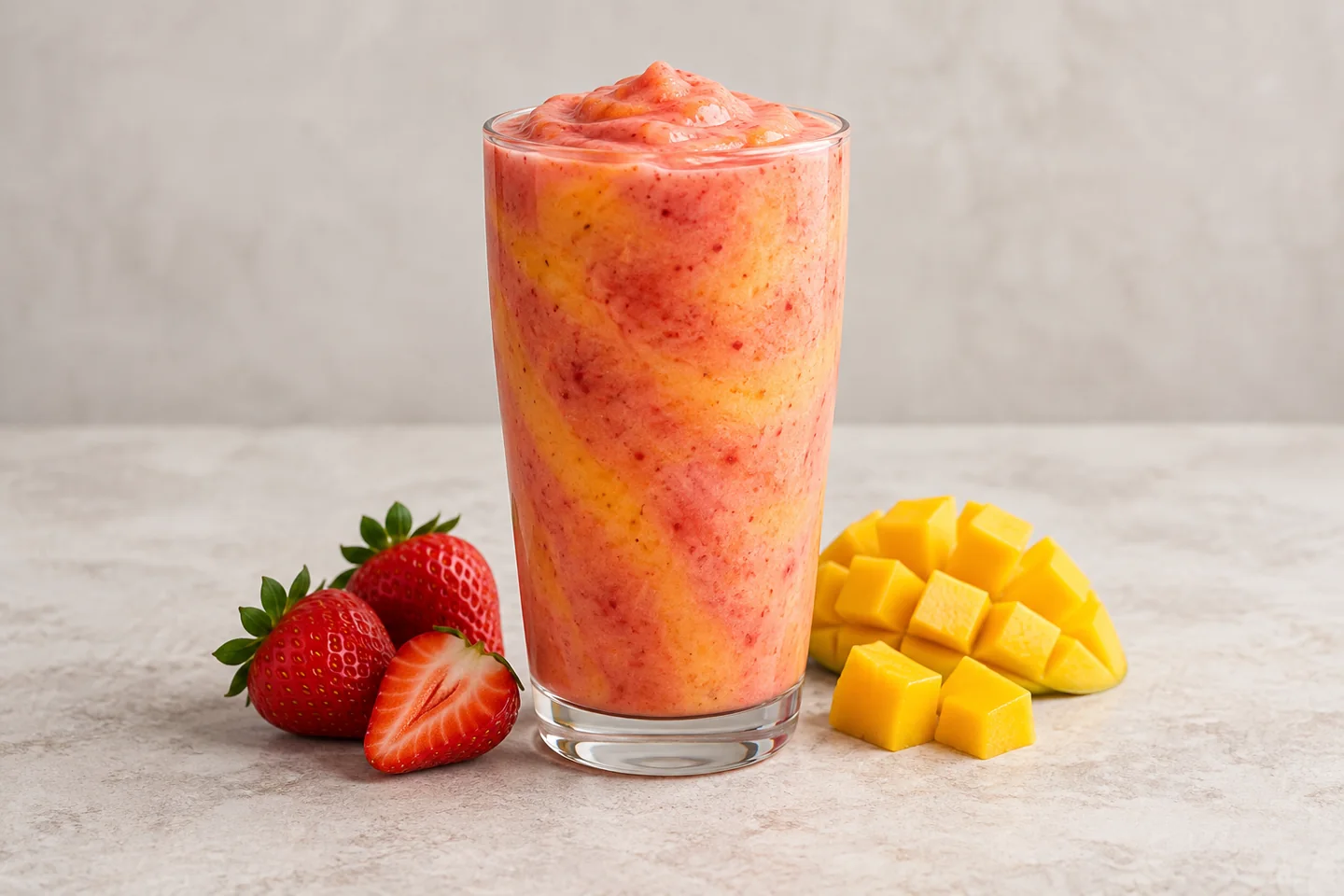 Illustrative fruit smoothie from the True Baristas menu